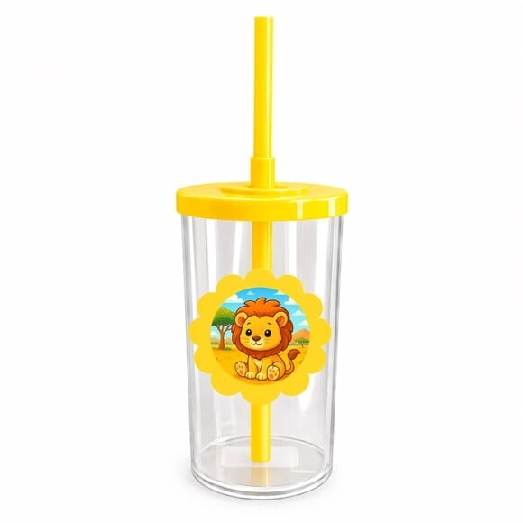 Copo Short Drink Flor Personalizado Leão Baby
