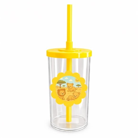 Copo Short Drink Flor Personalizado Leãozinhos