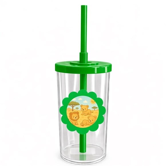 Copo Short Drink Flor Personalizado Leãozinhos