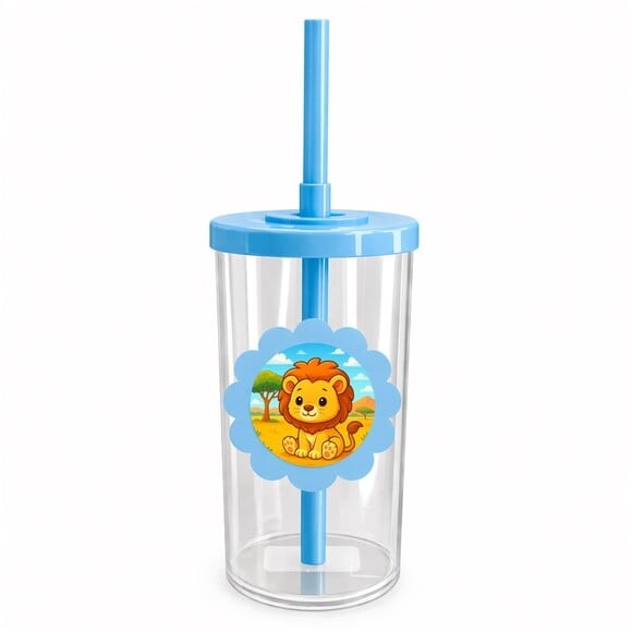 Copo Short Drink Flor Personalizado Leão Baby