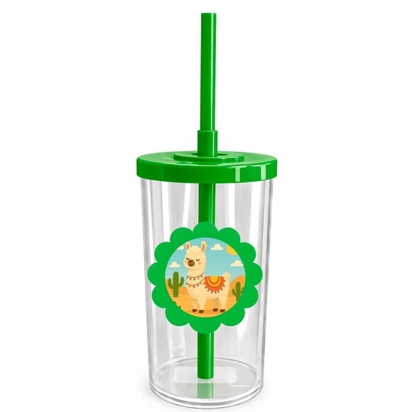 Copo Short Drink Flor Personalizado Lhama