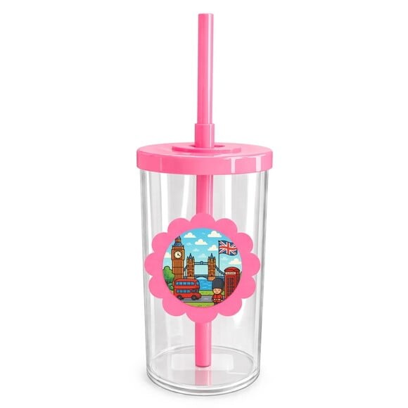 Copo Short Drink Flor Personalizado Londres