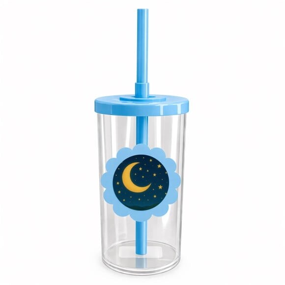 Copo Short Drink Flor Personalizado Lua e Estrelas