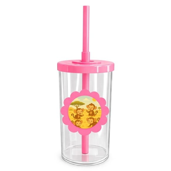 Copo Short Drink Flor Personalizado Macaquinhos