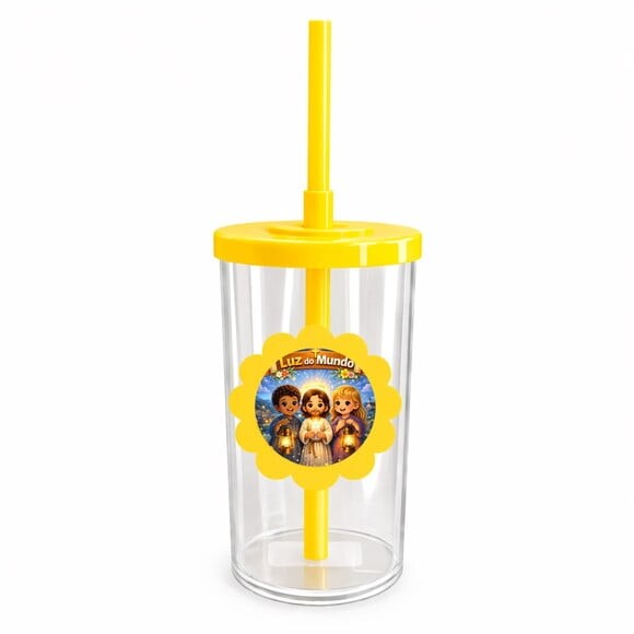 Copo Short Drink Flor Personalizado Luz do Mundo