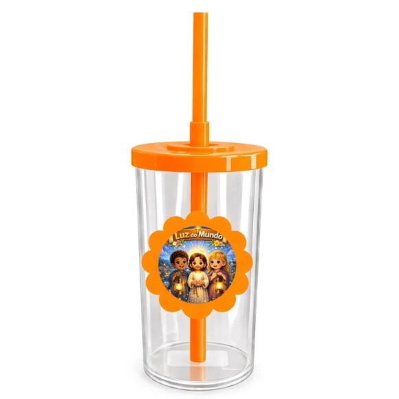 Copo Short Drink Flor Personalizado Luz do Mundo