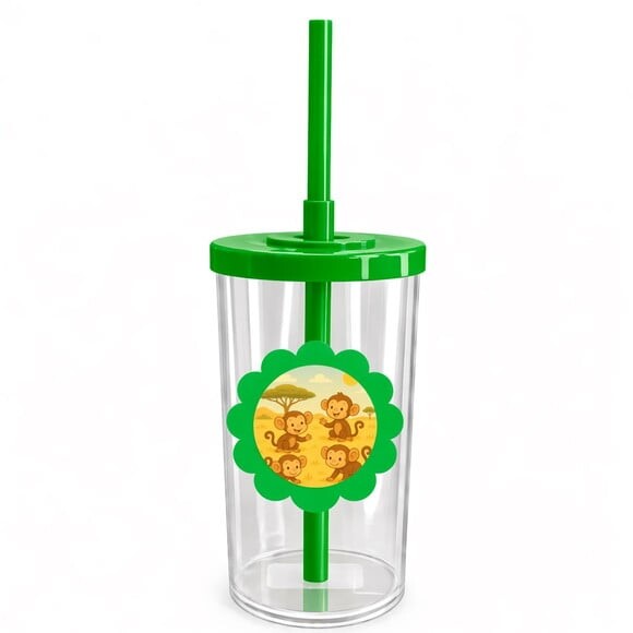 Copo Short Drink Flor Personalizado Macaquinhos