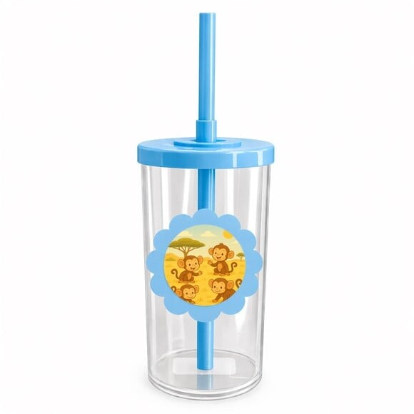 Copo Short Drink Flor Personalizado Macaquinhos