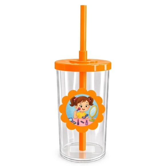 Copo Short Drink Flor Personalizado Maquiagem