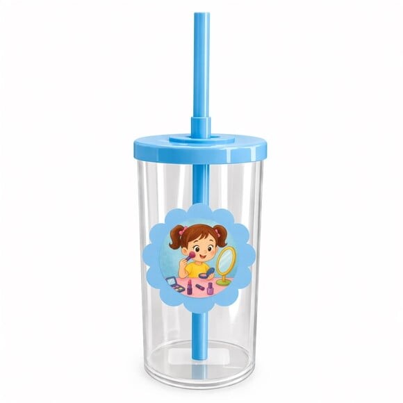 Copo Short Drink Flor Personalizado Maquiagem
