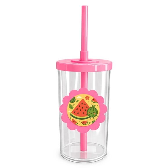 Copo Short Drink Flor Personalizado Melancia