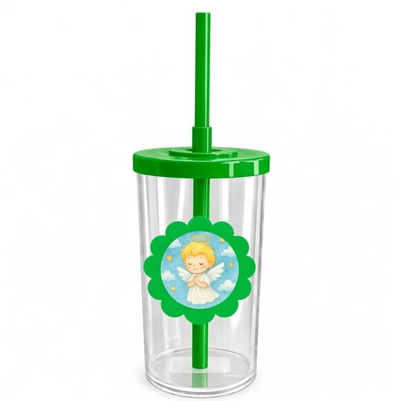 Copo Short Drink Flor Personalizado Meu Batizado