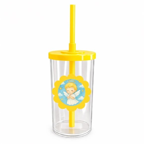 Copo Short Drink Flor Personalizado Meu Batizado