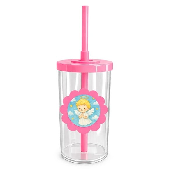 Copo Short Drink Flor Personalizado Meu Batizado