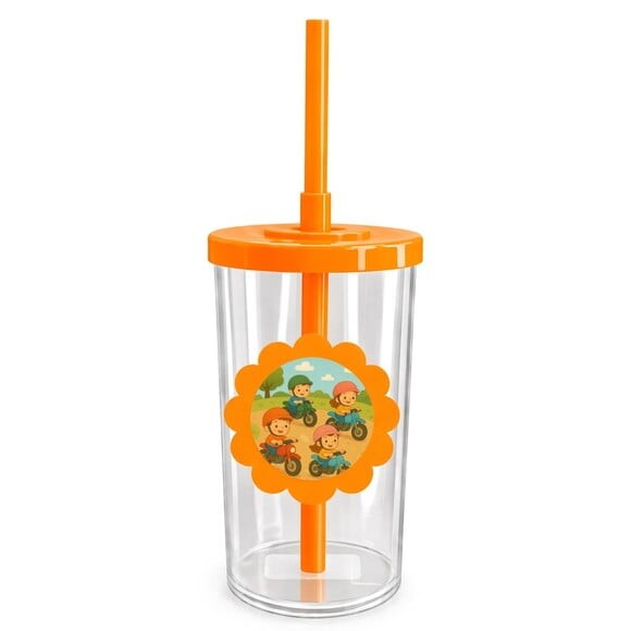 Copo Short Drink Flor Personalizado Motocicletas Kids