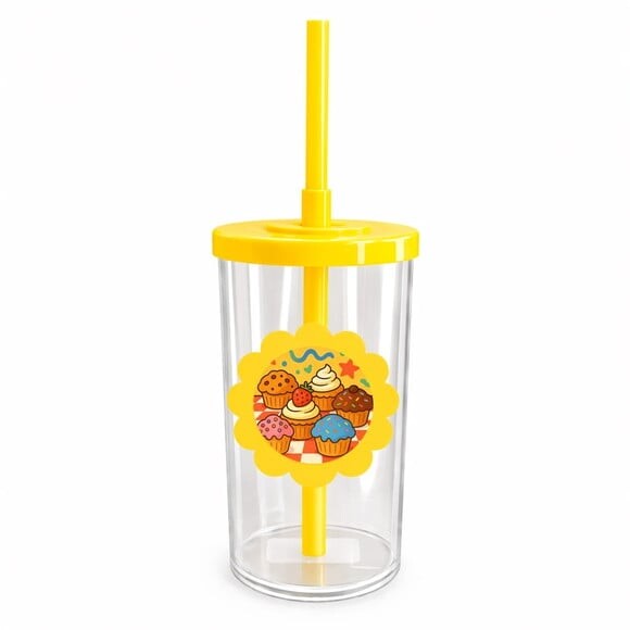 Copo Short Drink Flor Personalizado Muffins