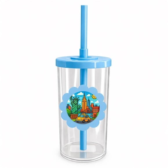 Copo Short Drink Flor Personalizado Nova York