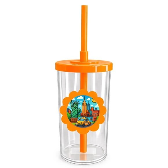 Copo Short Drink Flor Personalizado Nova York