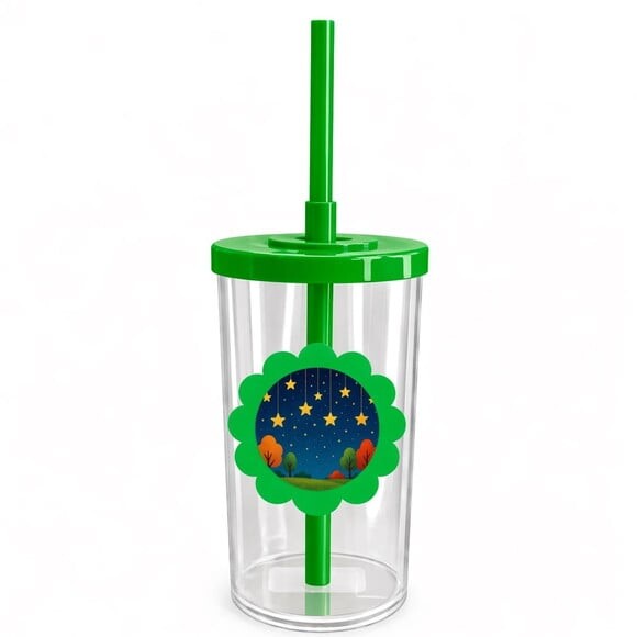 Copo Short Drink Flor Personalizado Noite das Estrelas
