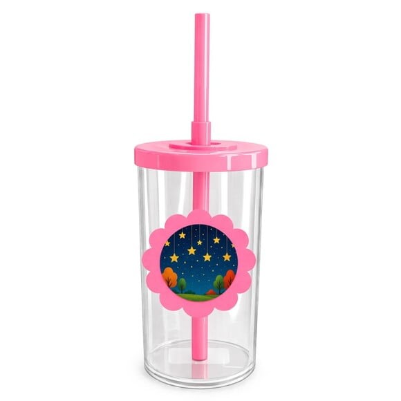 Copo Short Drink Flor Personalizado Noite das Estrelas