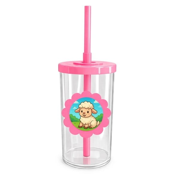 Copo Short Drink Flor Personalizado Ovelhinha