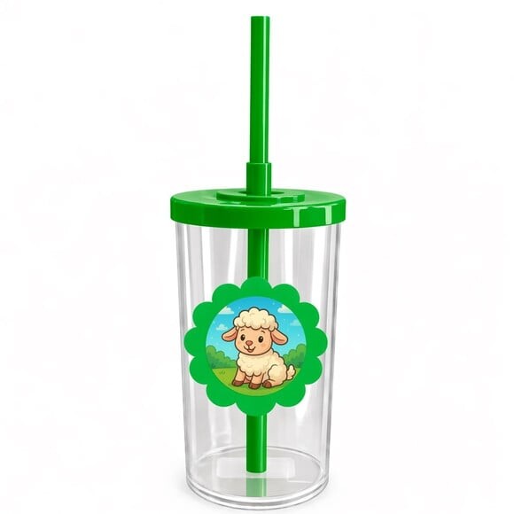 Copo Short Drink Flor Personalizado Ovelhinha