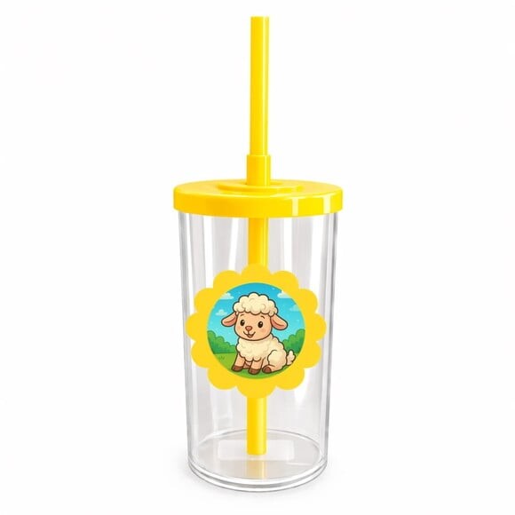 Copo Short Drink Flor Personalizado Ovelhinha