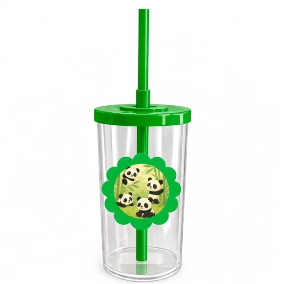Copo Short Drink Flor Personalizado Pandinhas