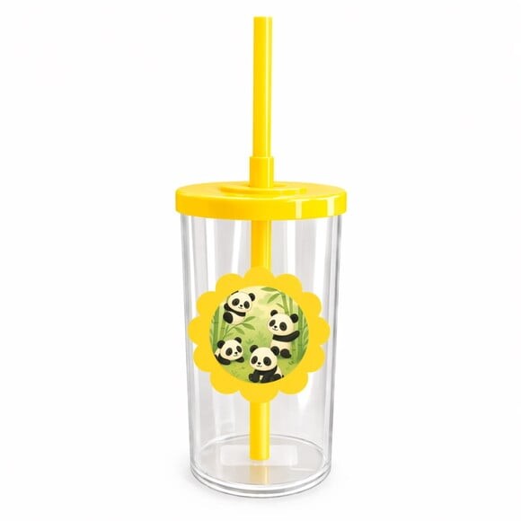 Copo Short Drink Flor Personalizado Pandinhas