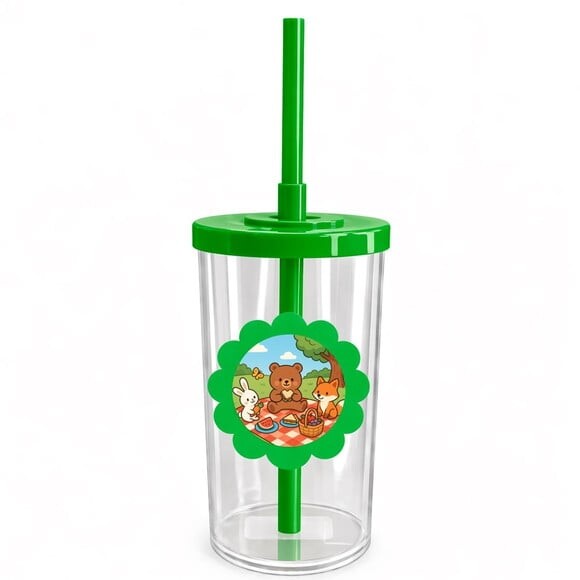 Copo Short Drink Flor Personalizado Picnic