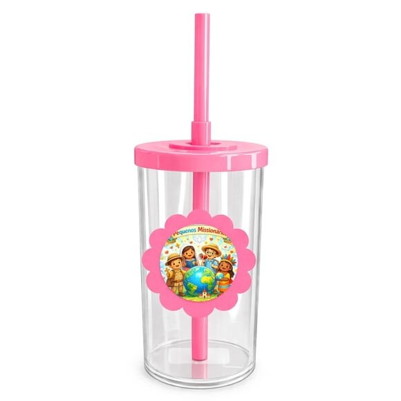 Copo Short Drink Flor Personalizado Pequenos Missionários