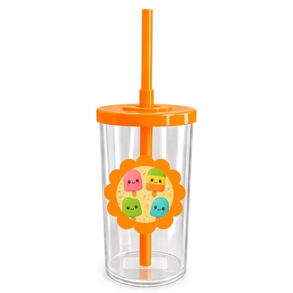 Copo Short Drink Flor Personalizado Picolés