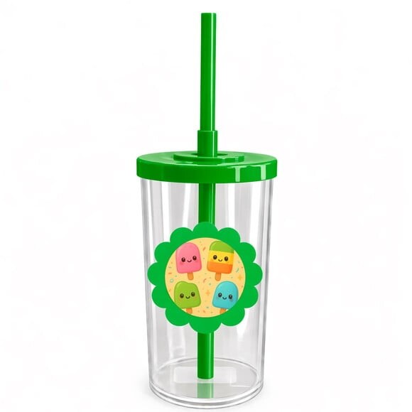 Copo Short Drink Flor Personalizado Picolés