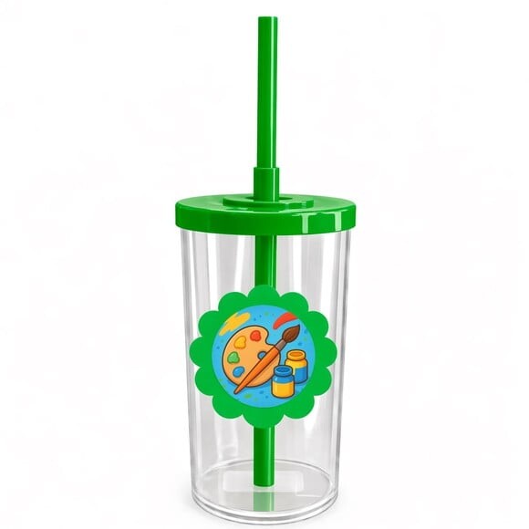 Copo Short Drink Flor Personalizado Pintura e Tintas