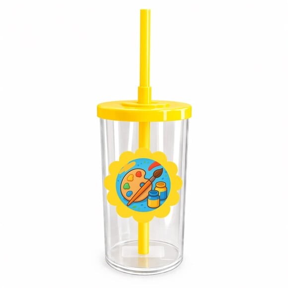 Copo Short Drink Flor Personalizado Pintura e Tintas