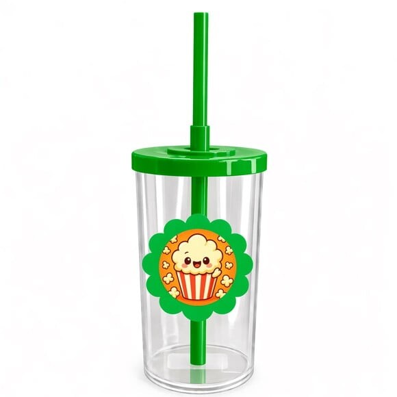 Copo Short Drink Flor Personalizado Pipoca