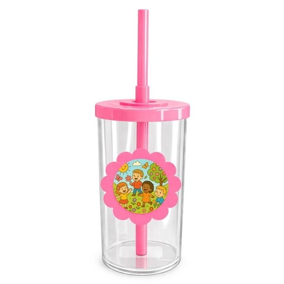 Copo Short Drink Flor Personalizado Primavera Divertida