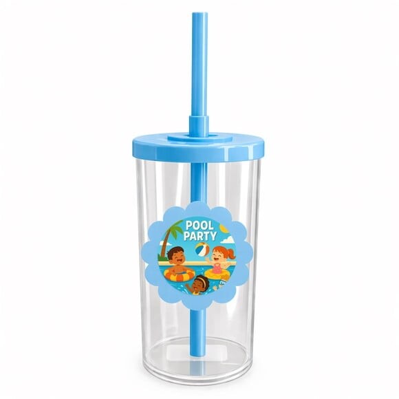 Copo Short Drink Flor Personalizado Pool Party
