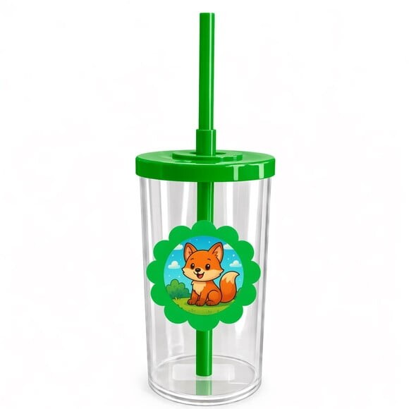 Copo Short Drink Flor Personalizado Raposinha