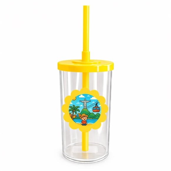 Copo Short Drink Flor Personalizado Rio de Janeiro