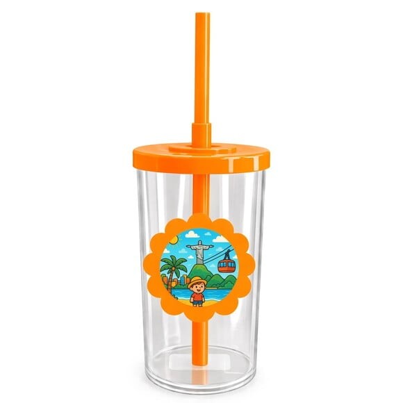 Copo Short Drink Flor Personalizado Rio de Janeiro