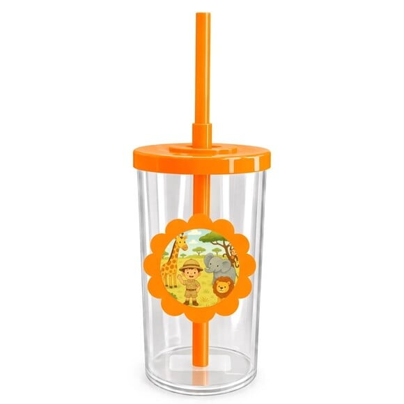 Copo Short Drink Flor Personalizado Safari