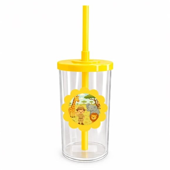 Copo Short Drink Flor Personalizado Safari