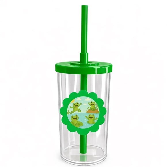 Copo Short Drink Flor Personalizado Sapos Divertidos