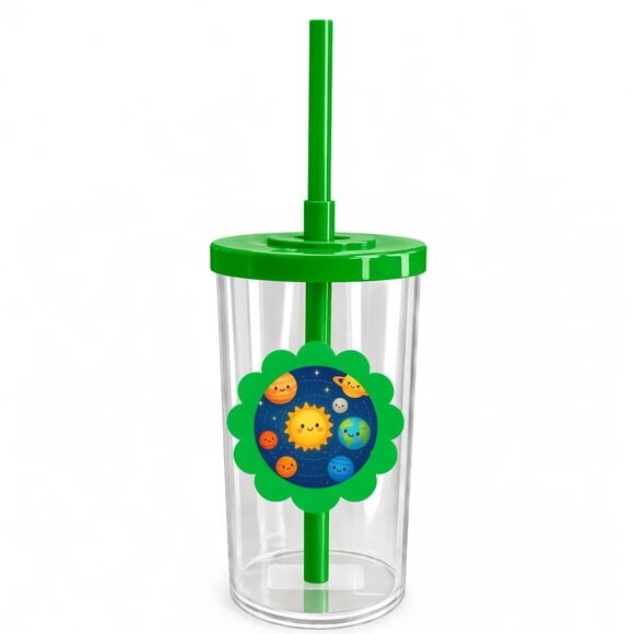Copo Short Drink Flor Personalizado Sistema Solar
