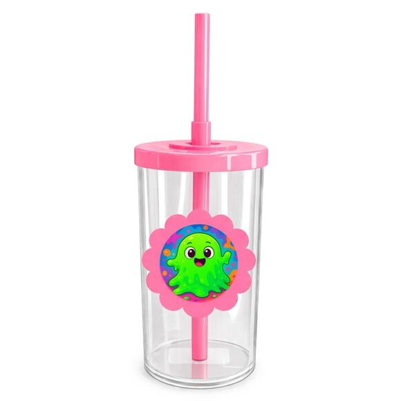 Copo Short Drink Flor Personalizado Slime