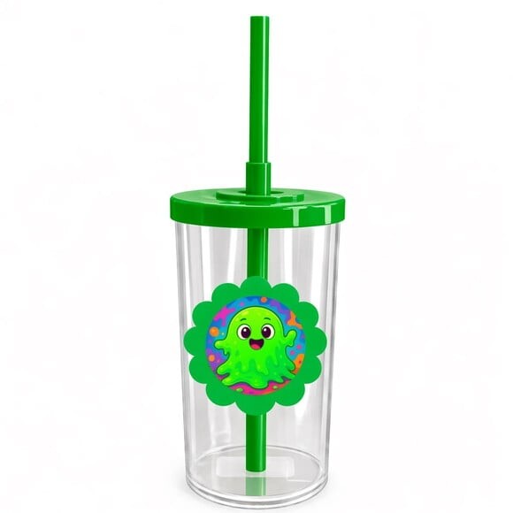 Copo Short Drink Flor Personalizado Slime