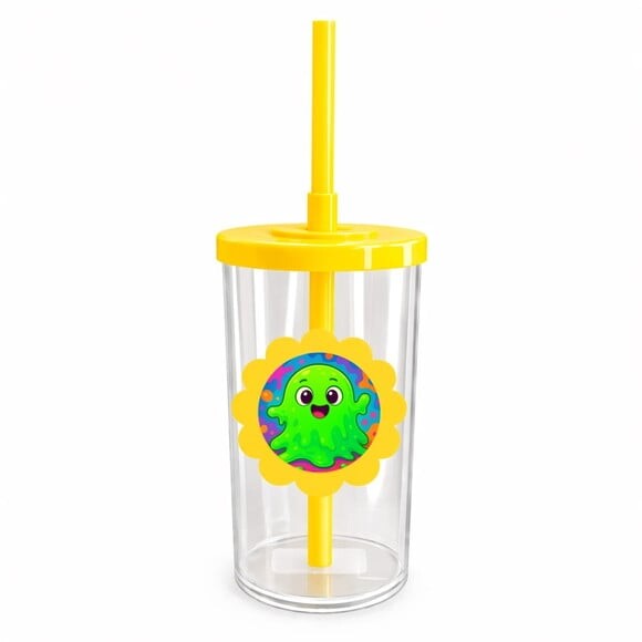 Copo Short Drink Flor Personalizado Slime