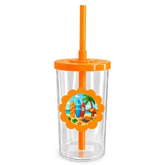 Copo Short Drink Flor Personalizado Surf