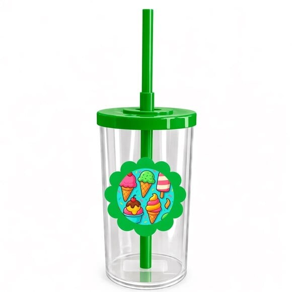 Copo Short Drink Flor Personalizado Sorvetes